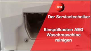 AEG Waschmaschine Einspülkasten reinigen [upl. by Asenad]