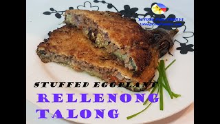 Rellenong Talong Recipe Lutong Pang pamilya  stuffed eggplants [upl. by Namyw455]