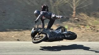 Crazy Highside Motorcycle Crash [upl. by Tebzil374]