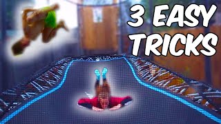 3 Easy Trampoline Tricks ANYONE Can Learn [upl. by Keese]