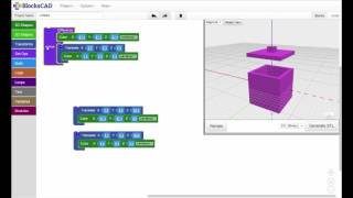 BlocksCAD Training Video Code Organization [upl. by Hebel]