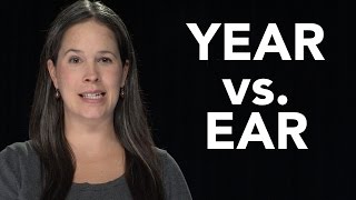 YEAR vs EAR  American English Pronunciation EAR vs HEAR [upl. by Cohla]