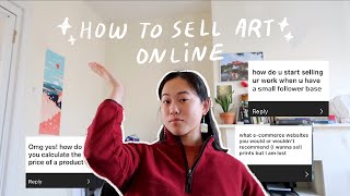 HOW TO SELL YOUR ART ONLINE without a bunch of followers ★彡 [upl. by Fagin579]