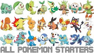 All Generations Pokémon Starters [upl. by Necaj]