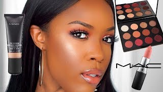 FULL FACE OF MAC COSMETICS  ONE BRAND MAKEUP TUTORIAL [upl. by Fancie]