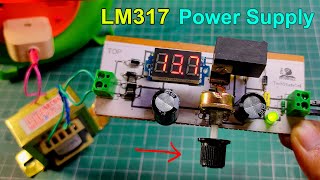 How to make LM317 variable DC Power Supply with circuit diagram [upl. by Essyle]