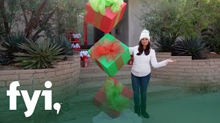 DIY Stacked Gifts Christmas Decoration  HomeMade  FYI [upl. by Laen]