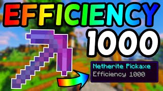 How To Get An Efficiency 1000 Netherite Pickaxe in Minecraft 116 2021 [upl. by Calesta378]