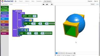 4 BlocksCad Dibujando una figura [upl. by Nerrej]