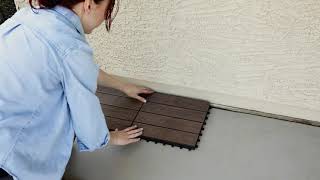 How to Install Composite Deck Tiles [upl. by Okomom]