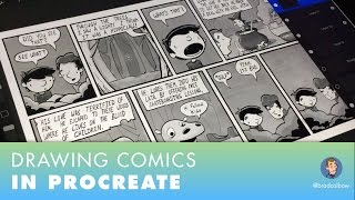 Drawing Comics in Procreate from Start to Finish [upl. by Ycat]