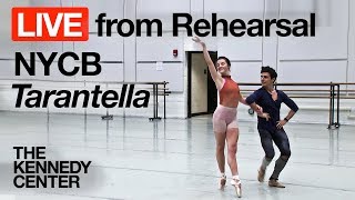 New York City Ballet  LIVE Rehearsal at The Kennedy Center quotTarantellaquot [upl. by New]