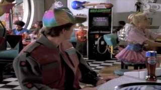 Wild Gunman scene in Back to the future II 80s cafe [upl. by Ahsikahs550]