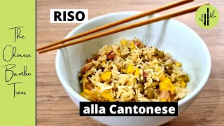 Ricetta RISO ALLA CANTONESE  Videoricetta di 5 minuti Come preparare il riso alla cantonese a casa [upl. by Ariela]