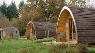 Glamping pod holidays at Whitemead Forest Park [upl. by Nima]