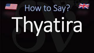 How to Pronounce Thyatira CORRECTLY [upl. by Orofselet]