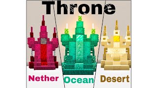 Best Throne Designs in Minecraft [upl. by Suzy]