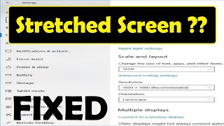 How to Fix a Stretched Screen on Windows 11  See Pinned Comment  Display Resolution Not Correct [upl. by Ettenyar]