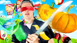 FRUIT NINJA IN REAL LIFE CHALLENGE [upl. by Eglantine248]