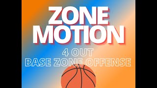 Zone Motion  4 Out Base Zone Offense [upl. by Valer]