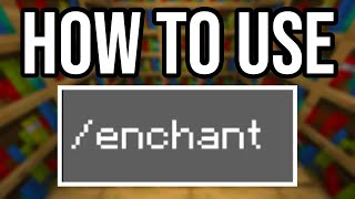 How To Use Enchant Command In Minecraft PS4XboxPEBedrock [upl. by Manchester]