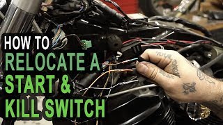 How To Relocate A Start amp Kill Switch On Your Honda Shadow Build [upl. by Elatsyrk378]