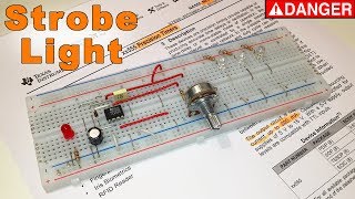 LED Strobe Light Circuit with NE555 Tutorial [upl. by Smoot]