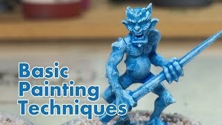 How to Paint Miniatures  The Basics  NPC Chris Vlog 004 [upl. by Edualc]