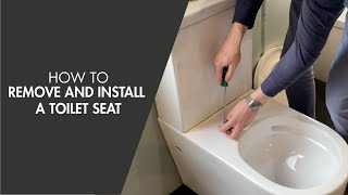 How to Remove and Install a Toilet Seat [upl. by Mariette]