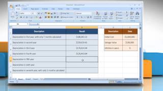 How to use the DB function in Excel Tutorial [upl. by Streeter]