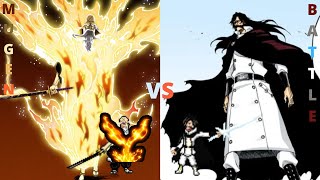 Yamamoto vs Yhwach Bleach  MUGEN JUS [upl. by Tebazile]