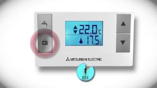 Mitsubishi Electric Ecodan FTC5  Using the wireless controller [upl. by Kcyred]