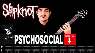 【SLIPKNOT】 Psychosocial  cover by Masuka  LESSON  GUITAR TAB [upl. by Nnylesor]