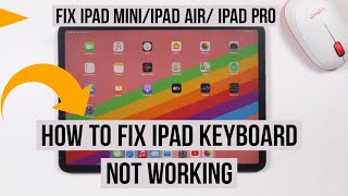 How to Fix iPad Keyboard not Working [upl. by Elleinnad]