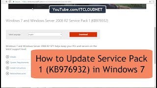 How to Update Service Pack 1 KB976932 in Windows 7 and Windows Server 2008 R2 [upl. by Karole381]