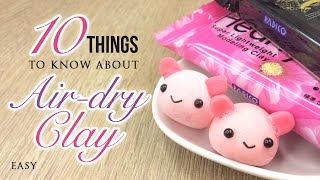 10 Things You Must Know About Airdry Clay [upl. by Ludwigg949]