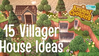 15 Ideas for Your Villager Houses and Neighborhoods  animal crossing new horizons [upl. by Eimmac]