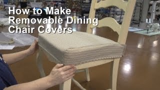 How to Make Removable Dining Chair Covers [upl. by Suoivart]