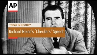 Richard Nixons quotCheckersquot Speech  1952  Today in History  23 Sept 16 [upl. by Lynch]