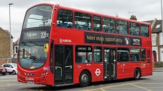 London Buses  Route 221  Turnpike Lane to Edgware Station [upl. by Thedrick]