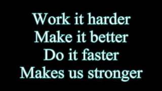 Daft PunkHarder Better Faster Stronger Lyrics [upl. by Messab]