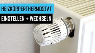 Heizkörperthermostat Funktionen wechseln und einstellen  so gehts [upl. by Karen]