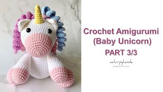 Crochet Baby Unicorn Amigurumi Part 33 ENG [upl. by Lamek]