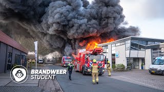 GROTE BRAND BIJ BANDENBEDRIJF [upl. by Imim694]