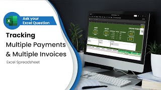 Tracking Multiple Payments amp Multiple Invoices in Excel [upl. by Jones]