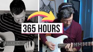 Adult 1 Year Beginner Guitar Progress Through Online Lessons [upl. by Suolhcin]