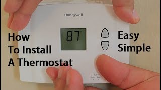 How To Install Replace A Thermostat [upl. by Sitruk]