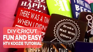 DIY Cricut Fun and Easy Koozie Tutorial [upl. by Fernandes]