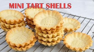 HOW TO MAKE MINI TART SHELLS [upl. by Merriott]