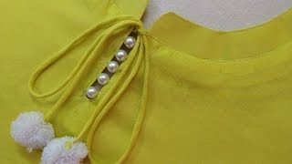 Latest and Easy Neck Design for KurtiSuit Cutting and Stitching [upl. by Agathe]